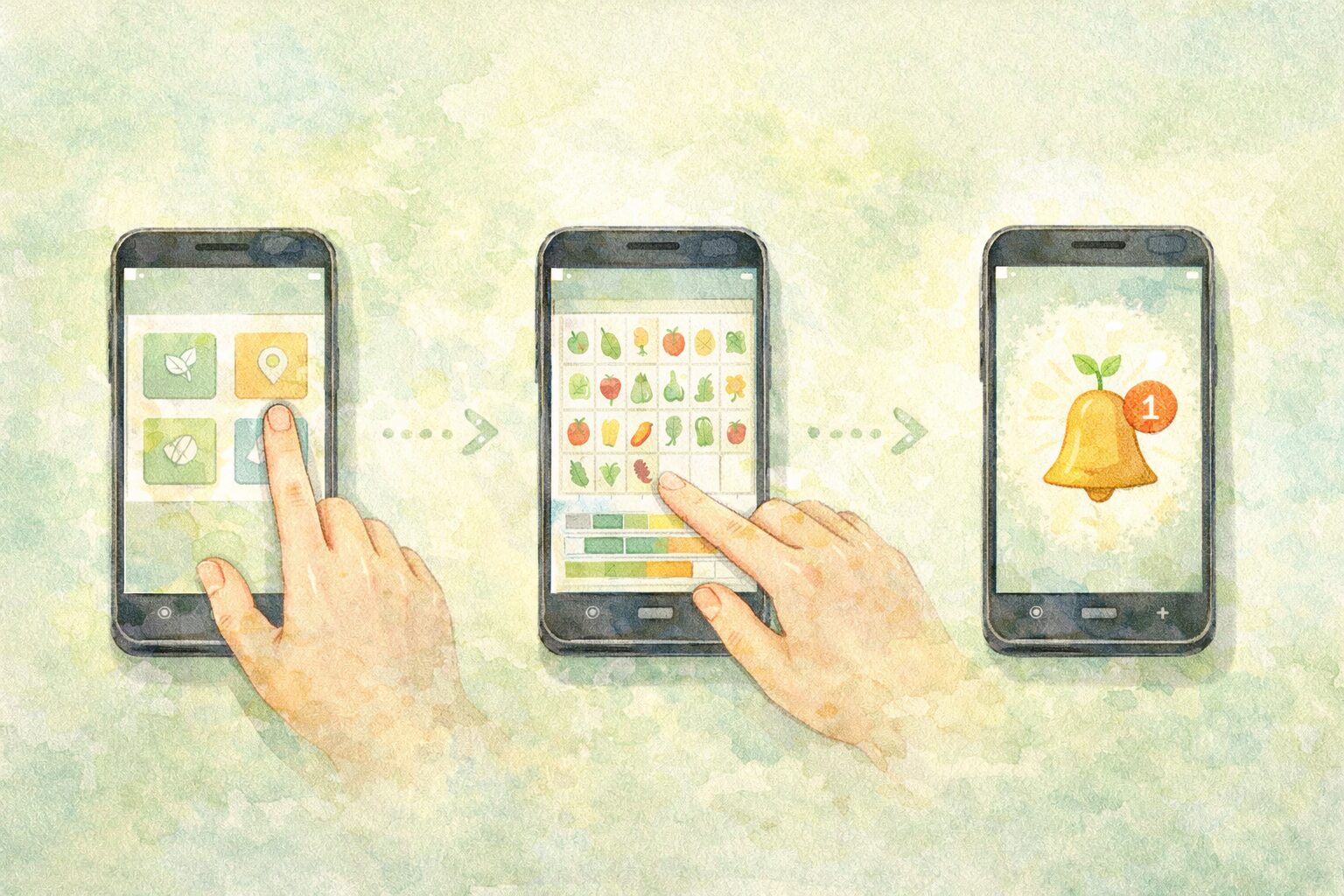 アプリ活用3ステップ